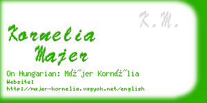 kornelia majer business card